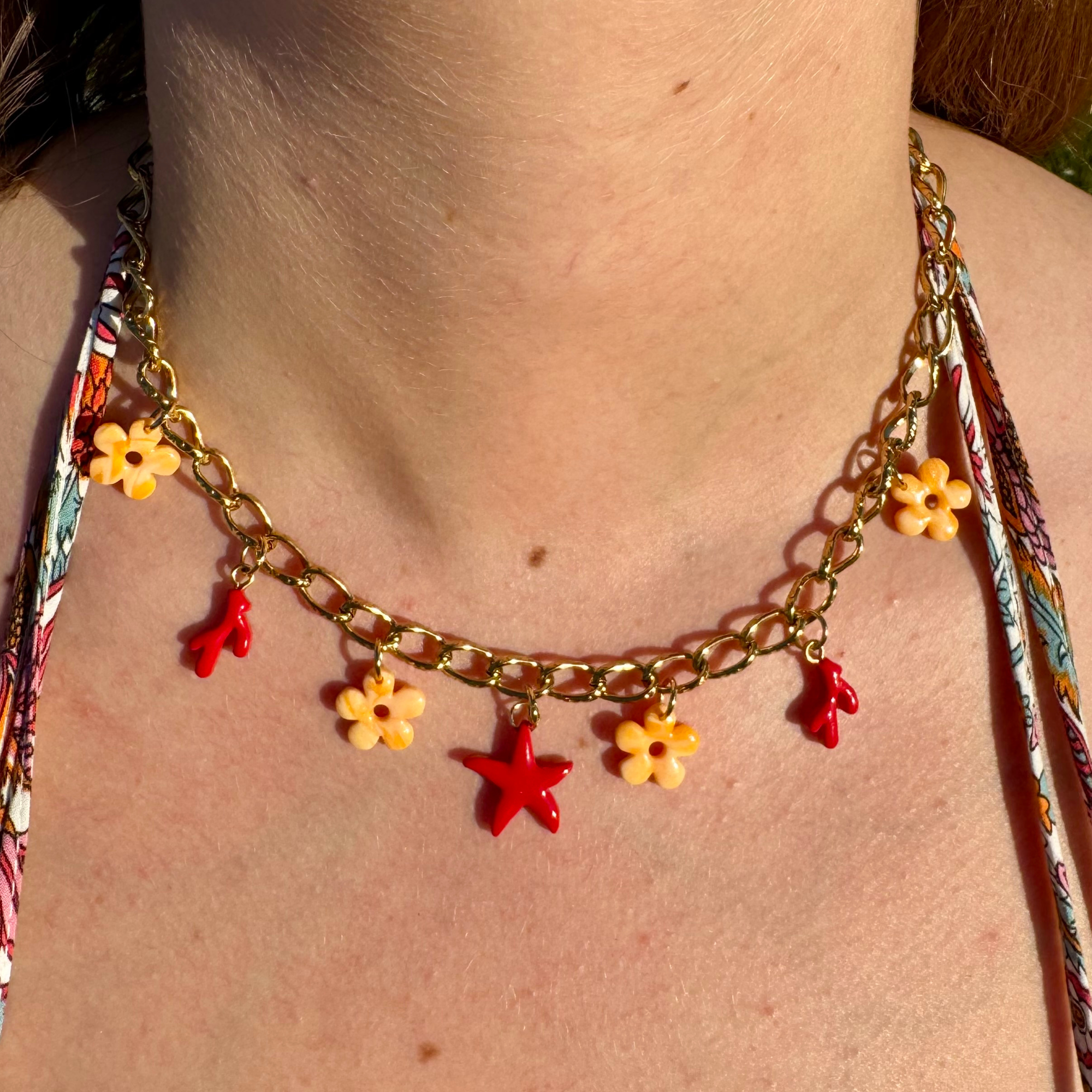 Collier Marée Rouge